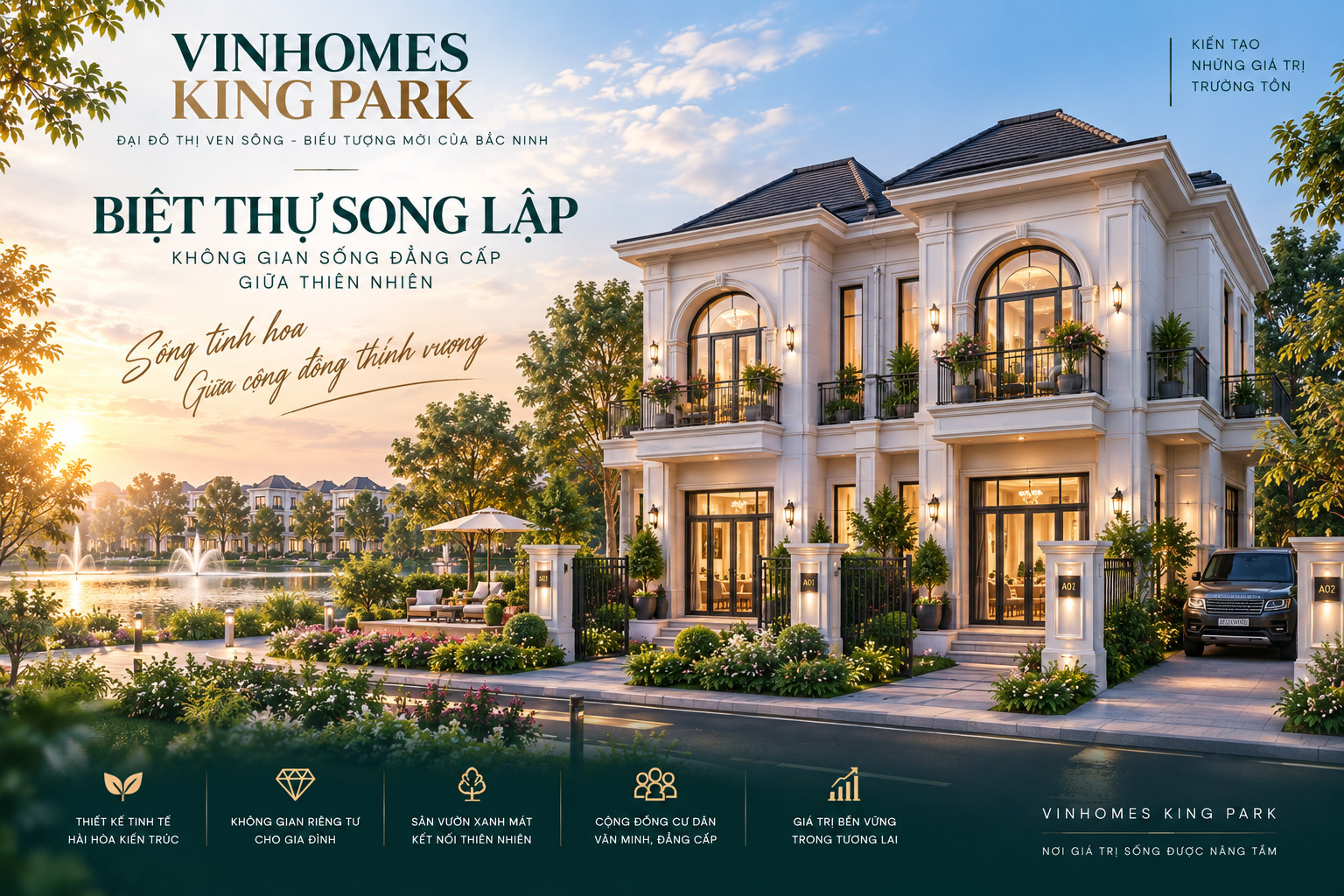 Biệt thự song lập Vinhomes King Park