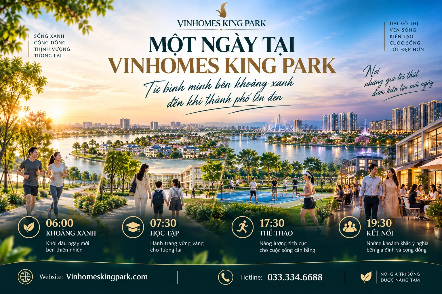 Một ngày ở Vinhomes King Park sẽ bắt đầu như thế nào?