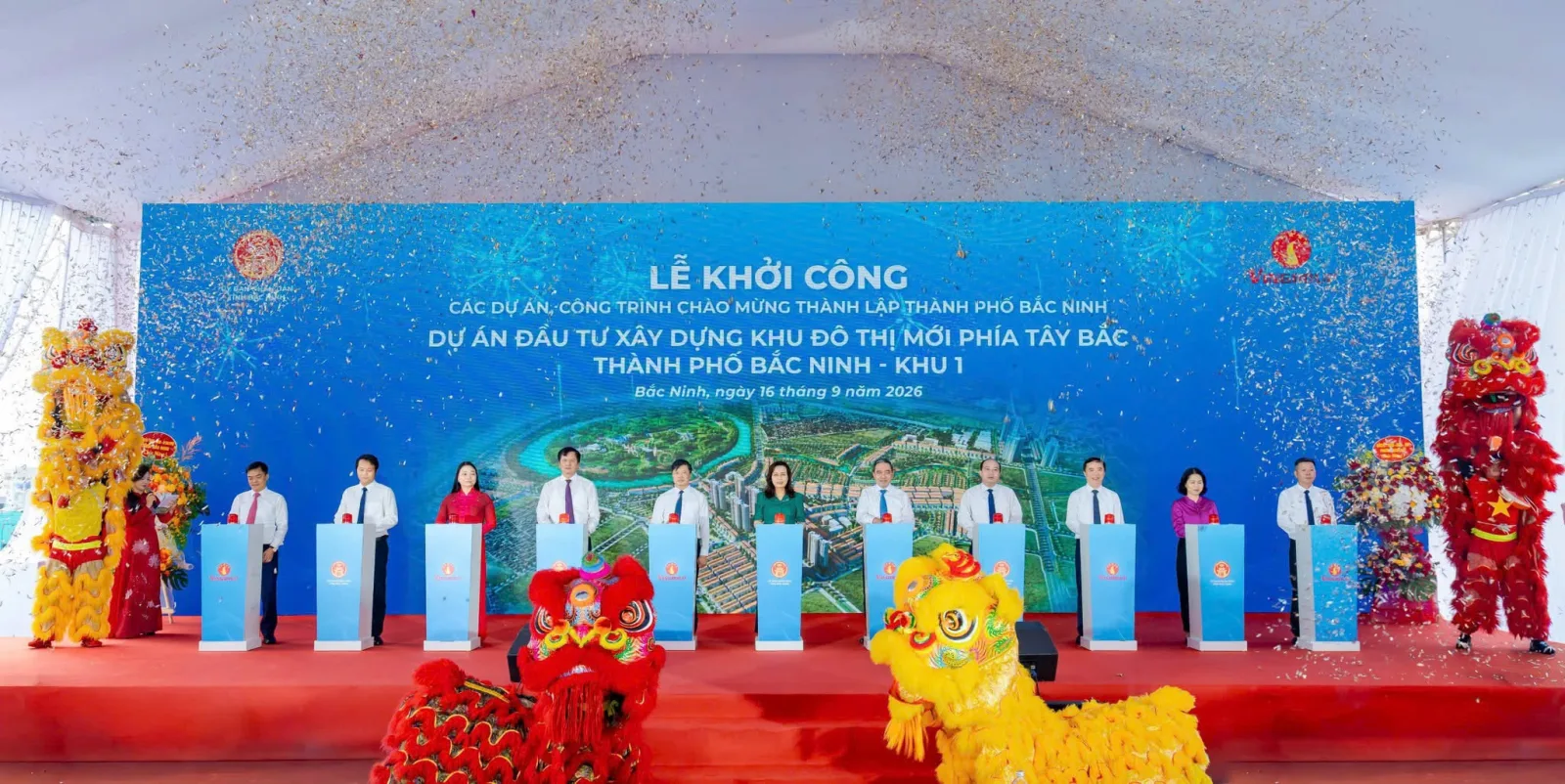 Vinhomes King Park chính thức khởi công: Đại đô thị gần 270 ha bắt đầu thành hình tại Bắc Ninh