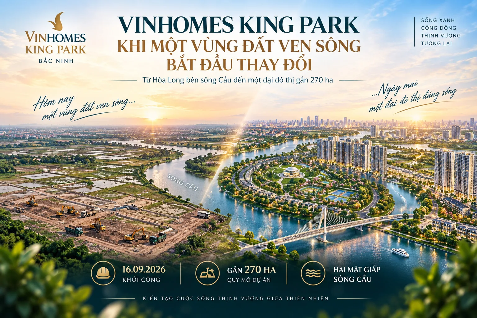 Vinhomes King Park – Khi một vùng đất ven sông bắt đầu thay đổi
