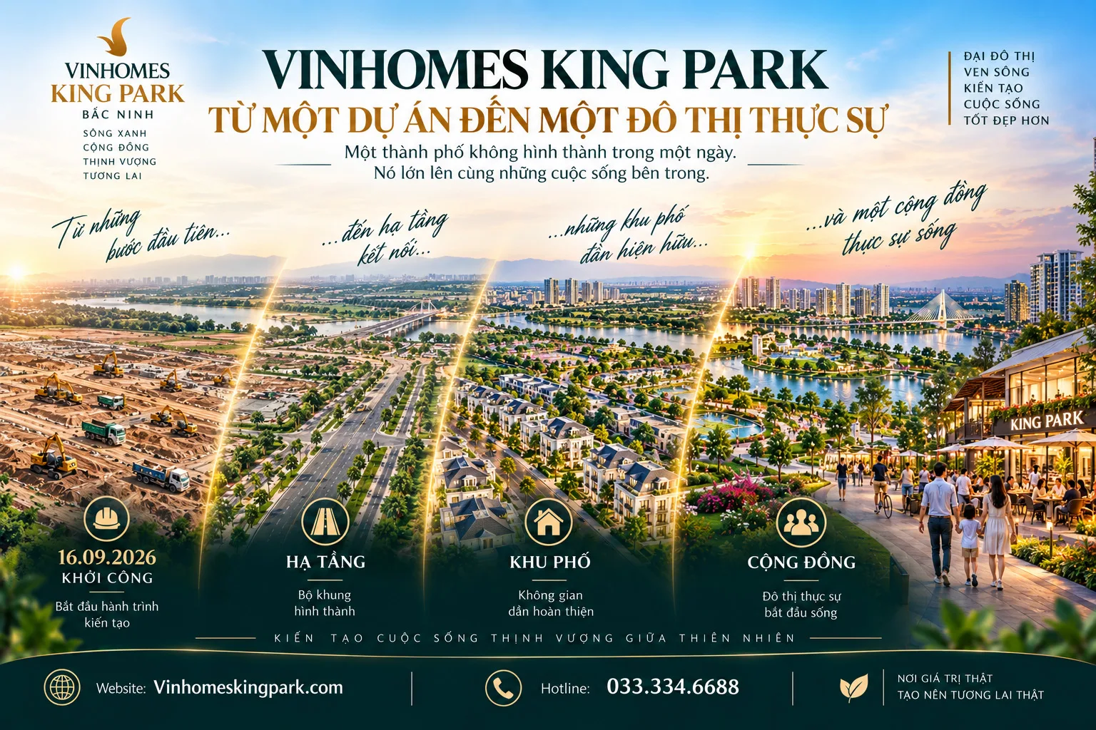 Vinhomes King Park – Từ ngày khởi công đến một đô thị thực sự